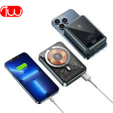 پاور بانک وایرلس 10000 مگ سیف XIA Transparent MagSafe توان 22.5 وات