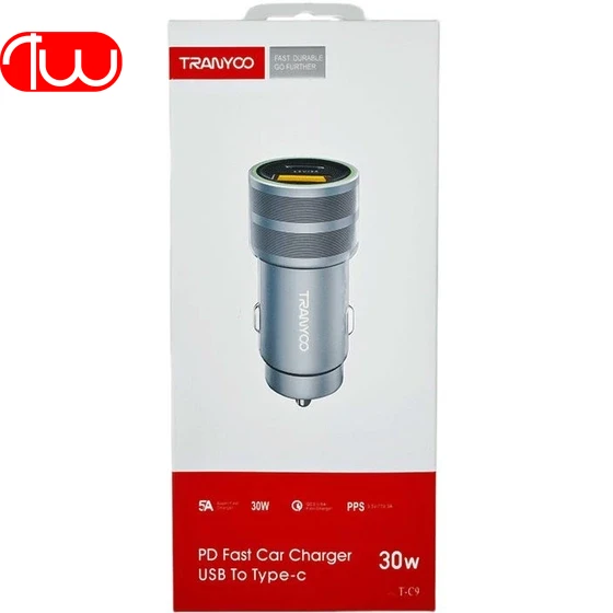 آداپتور شارژر فندکی ترانیو TRANYOO T-C9 20W