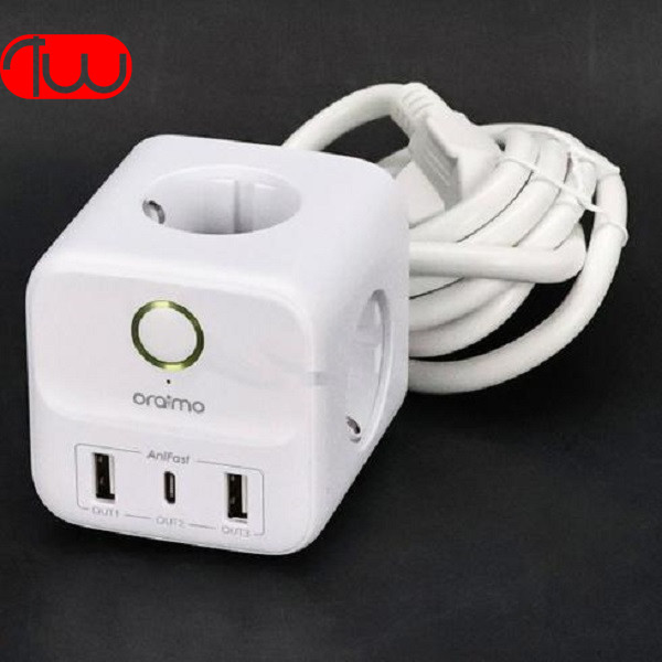 سه راهی برق دارای برق کابل شارژ موبایلی Oraimo OWS W342