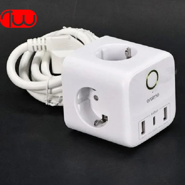 سه راهی برق دارای برق کابل شارژ موبایلی Oraimo OWS W342