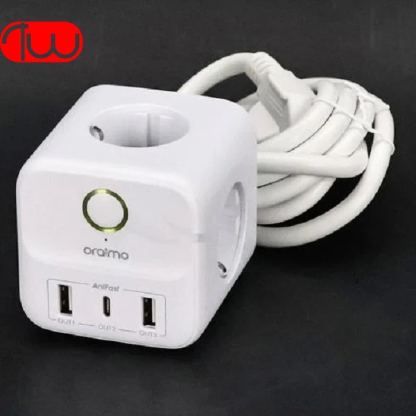 سه راهی برق دارای برق کابل شارژ موبایلی Oraimo OWS W342