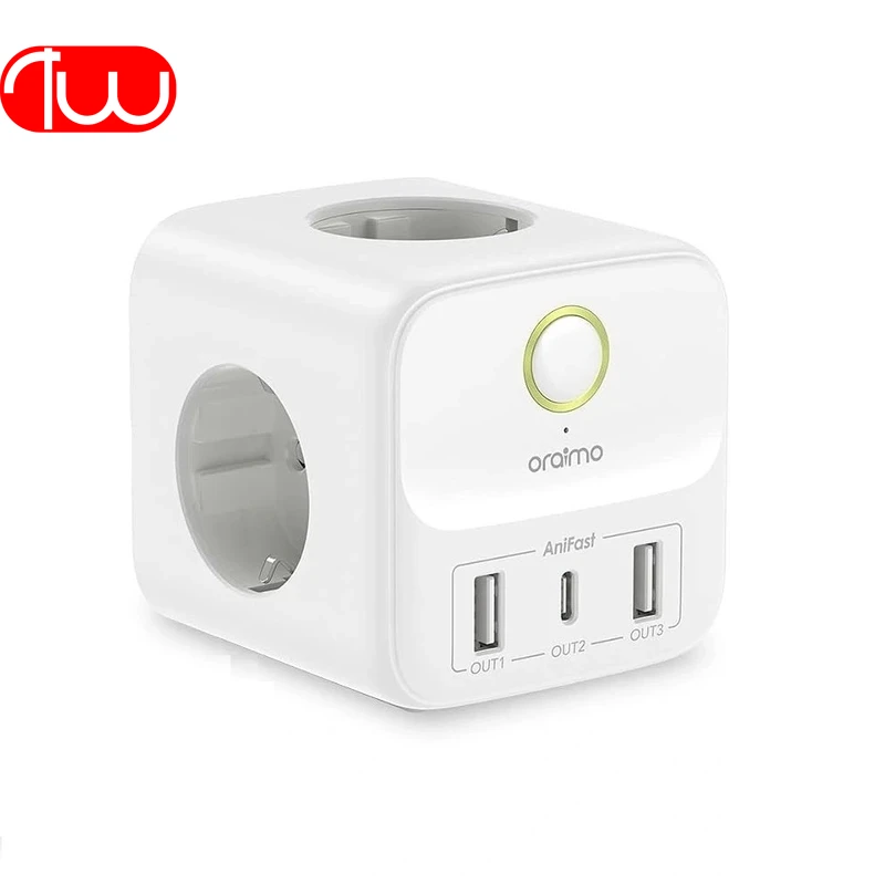 سه راهی برق دارای برق کابل شارژ موبایلی Oraimo OWS W342
