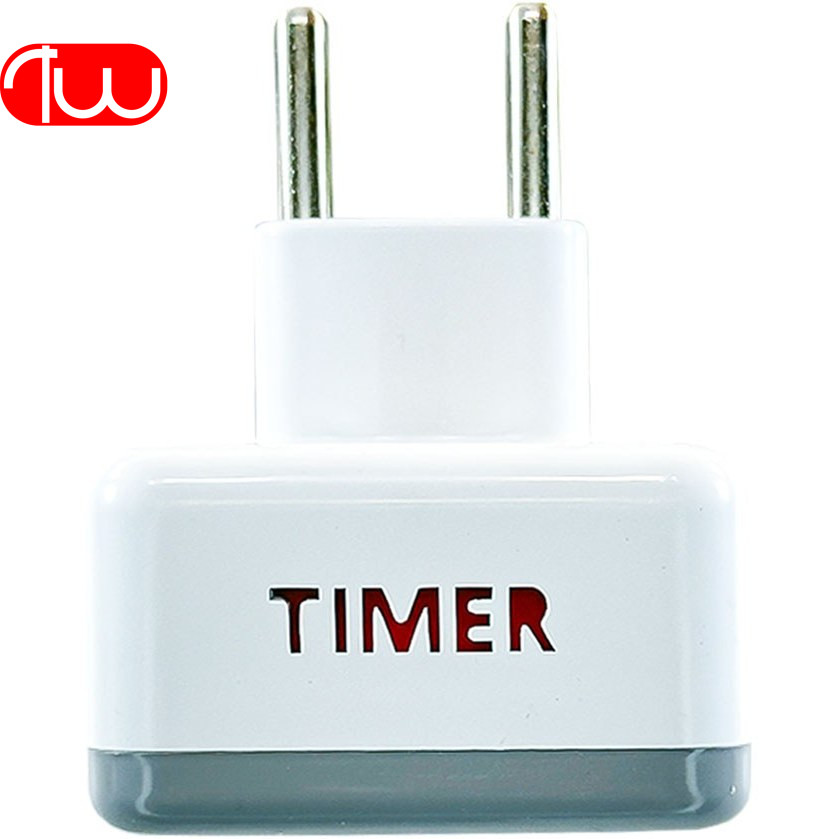تبدیل برق 3 به 2 تایمردار TW مدل TW Adaptor AK59گارانتی مادالعمر