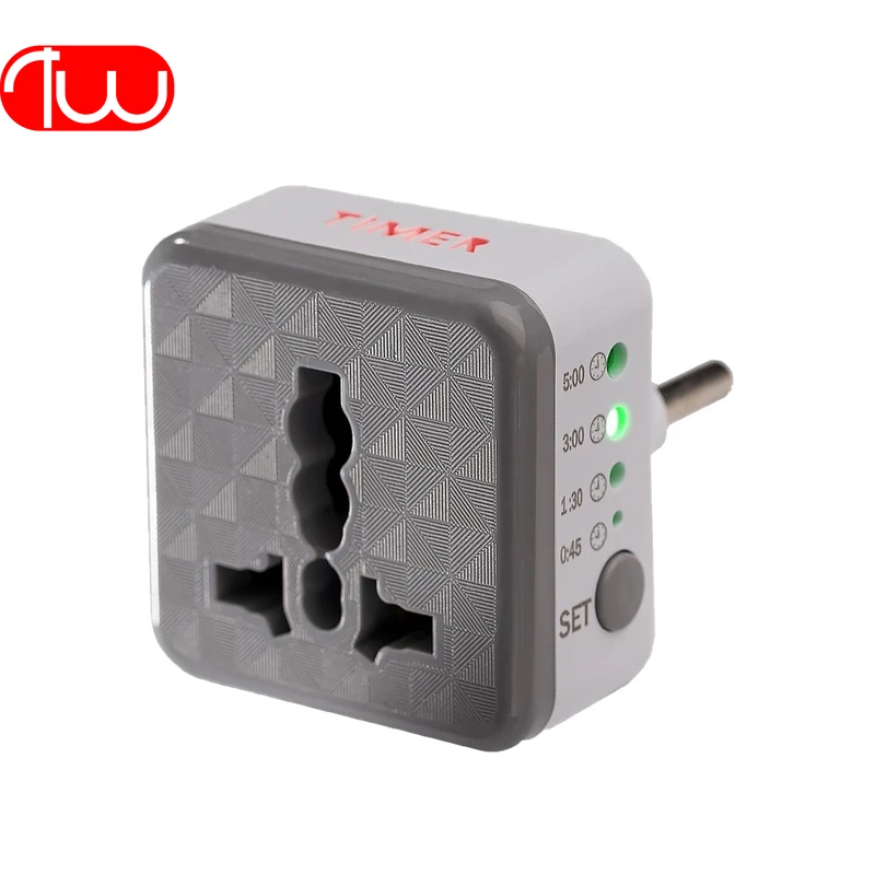تبدیل برق 3 به 2 تایمردار TW مدل TW Adaptor AK59گارانتی مادالعمر