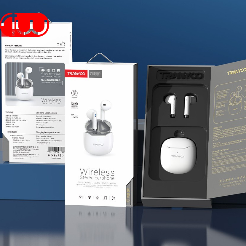 هندزفری بی سیم ایرپاد ترانیو TRANYOO AirPods T-M17