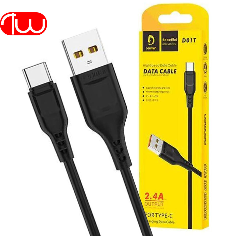 کابل شارژ فست 6 امپر تایپ سی DENMEN D-82T Type-C