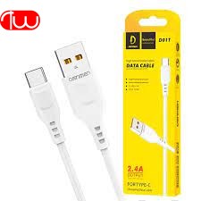 کابل شارژ فست 6 امپر تایپ سی DENMEN D-82T Type-C