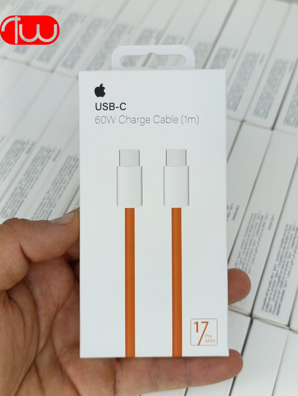 کابل شارژ اورجینال آیفون16  و 17 پکدار