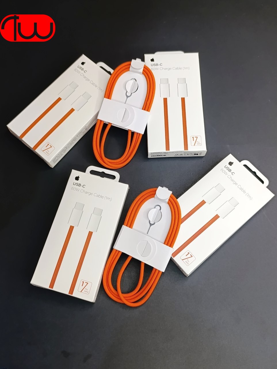 کابل شارژ اورجینال آیفون16  و 17 پکدار